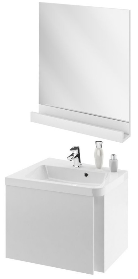 Мебель для ванной Ravak 10° 55 см L белый глянец
