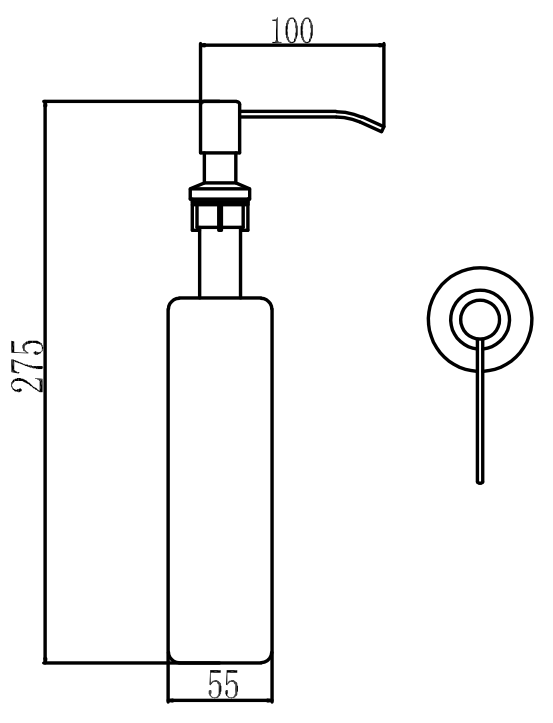 Дозатор жидкого мыла Savol S-ZY001L сталь