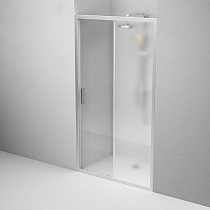 Душевая дверь Am.Pm Gem 110x195 прозрачное/матовое стекло, матовый хром