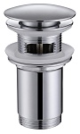 Донный клапан Abber AF0010 с переливом, хром