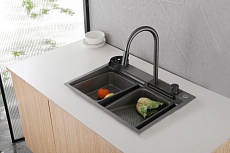Кухонная мойка Abber Wasser Kreis AF2194NG 68 см никель