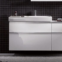 Мебель для ванной Geberit iCon 90 см 2 ящика, белый глянец