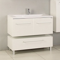 Мебель для ванной Акватон Мадрид 100 с двумя ящиками, белый