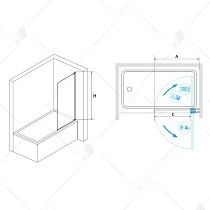 Шторка для ванны RGW Screens SC-01 90x150