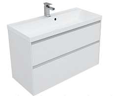 Мебель для ванной Aquanet Гласс 100 см белый