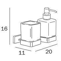 Дозатор жидкого мыла Inda Lea A1810DCR21 хром