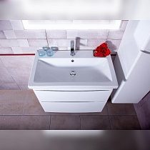 Мебель для ванной Бриклаер Вега 80 см белый глянец