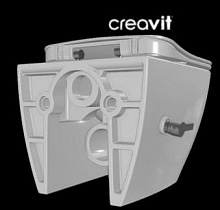 Подвесной унитаз Creavit Free FE322-34CB00E-0002 безободковый, с функцией биде, со смесителем