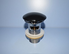 Донный клапан Gid BL100-1 черный с переливом
