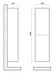 Шкаф пенал Art&Max Family-M 40 см