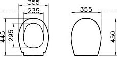 Крышка-сиденье для унитаза VitrA S20 Rim-Ex 84-003-019 с микролифтом петли хром универсальное