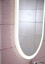 Зеркало Бриклаер Вега 55x100 см, с подсветкой, голосовое управление