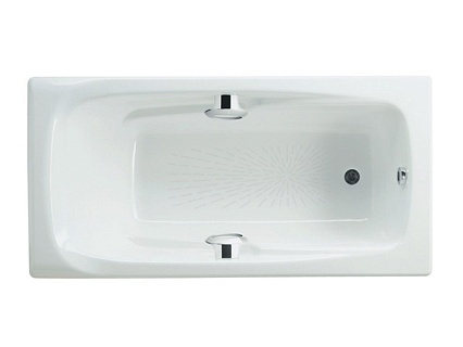 Чугунная ванна Roca Ming 2302G000R 170x85 см с отверстиями для ручек