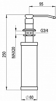 Дозатор жидкого мыла Granula GR-01 D хром