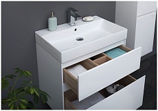 Мебель для ванной Aquanet Бруклин 70 см, белый глянец