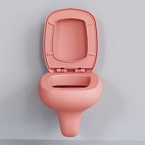 Крышка-сиденье Ambassador Diamond 122T20901 толстое, розовый матовый