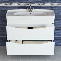 Мебель для ванной Санта Сатурн 105 см напольная, 2 ящика (рак. Модерн 105)