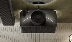 Мебель для ванной Jorno Lumino 100 см антрацит