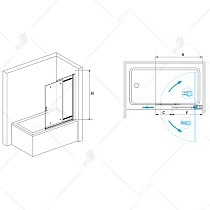 Шторка для ванны RGW Screens SC-44 100x150
