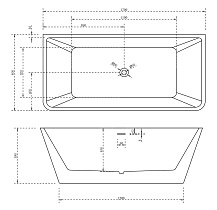 Акриловая ванна Abber AB9212 170x80