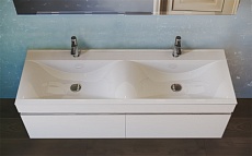 Мебель для ванной Raval Twins 140 см белый