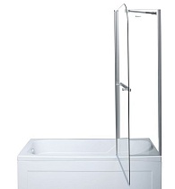 Шторка для ванны Aquanet SG-1200 120x150, прозрачное стекло