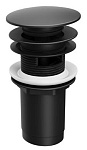 Донный клапан Ravak ClickClack X01748 с переливом, черный матовый