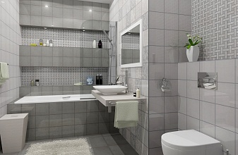 Беспроигрышный серый цвет для ванной комнаты