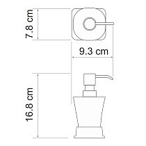 Набор аксессуаров для ванной комнаты WasserKRAFT Amper K-5400NICKEL