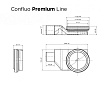 Душевой лоток Pestan Confluo Premium Line 650 белое стекло/сталь