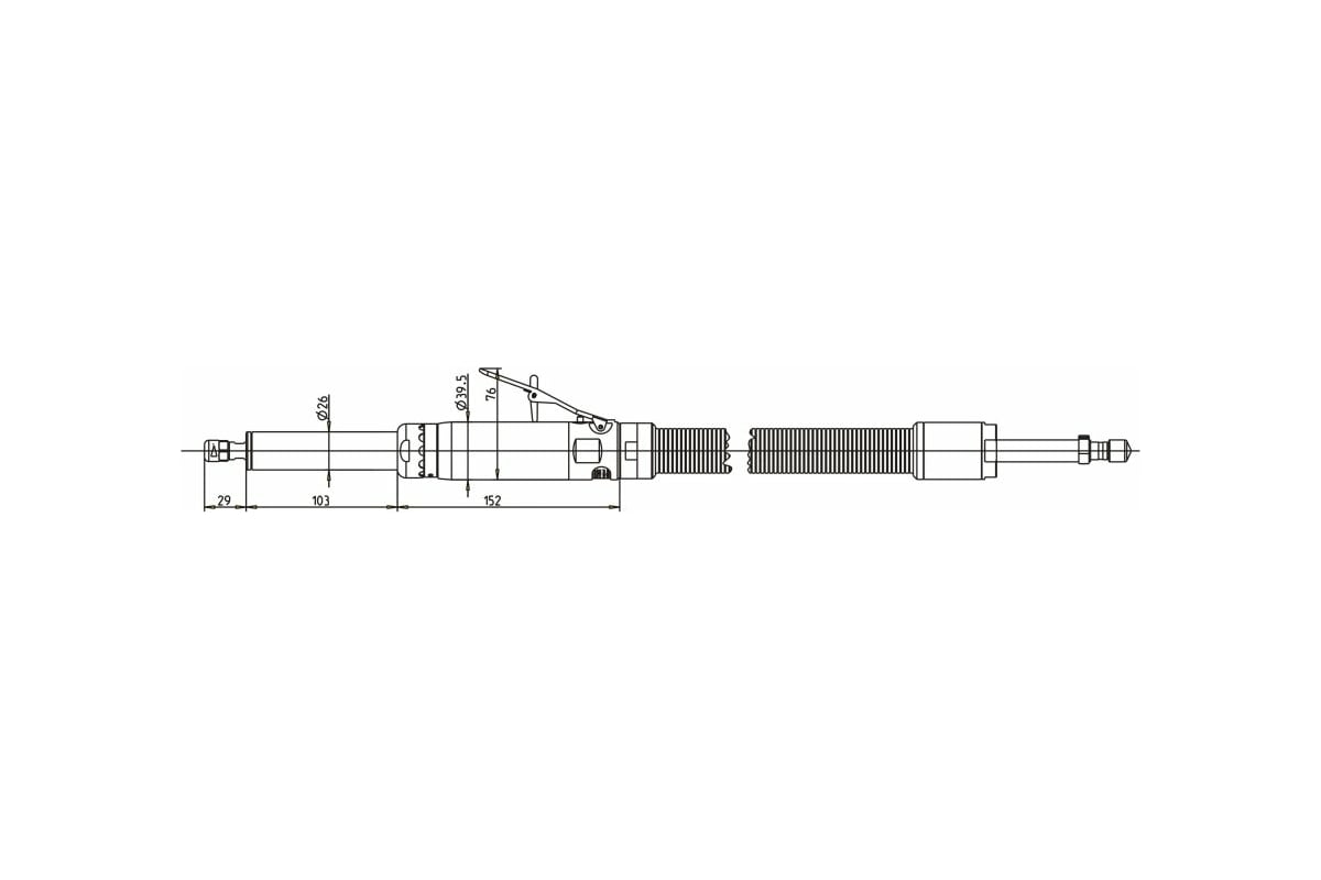 Прямая шлифовальная машинка DEPRAG GDS050-200BXI 6060991A