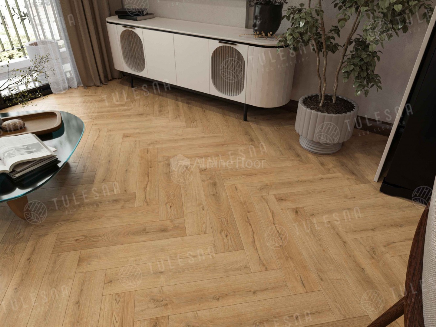 SPC ламинат Tulesna Art Parquet Nobile 600x125x4 мм, 1005-11B-R