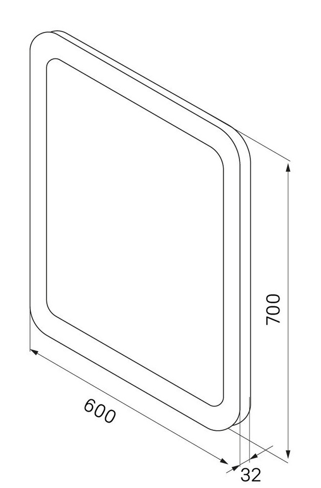 Зеркало Iddis Edifice 60x70 см с подсветкой