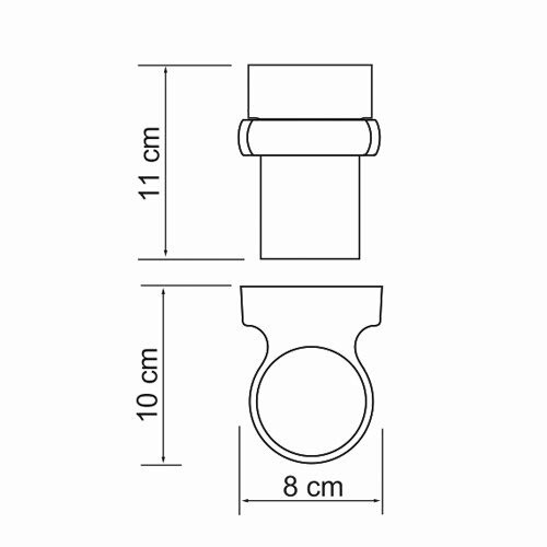 Держатель для стакана WasserKRAFT Berkel K-6828