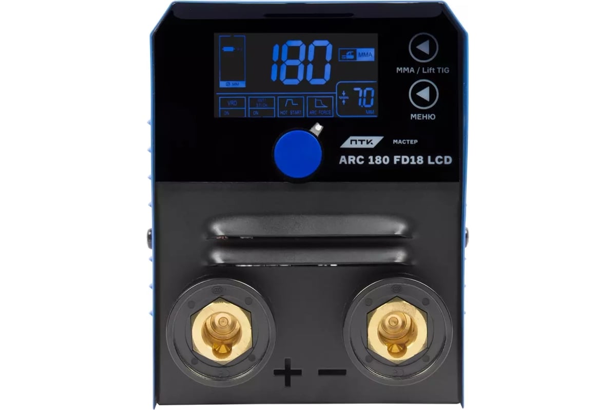 Аппарат ручной дуговой сварки ПТК МАСТЕР ARC 180 FD18 LCD 00000042035