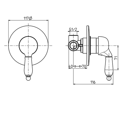 Смеситель для душа M&Z Desy DSY02702