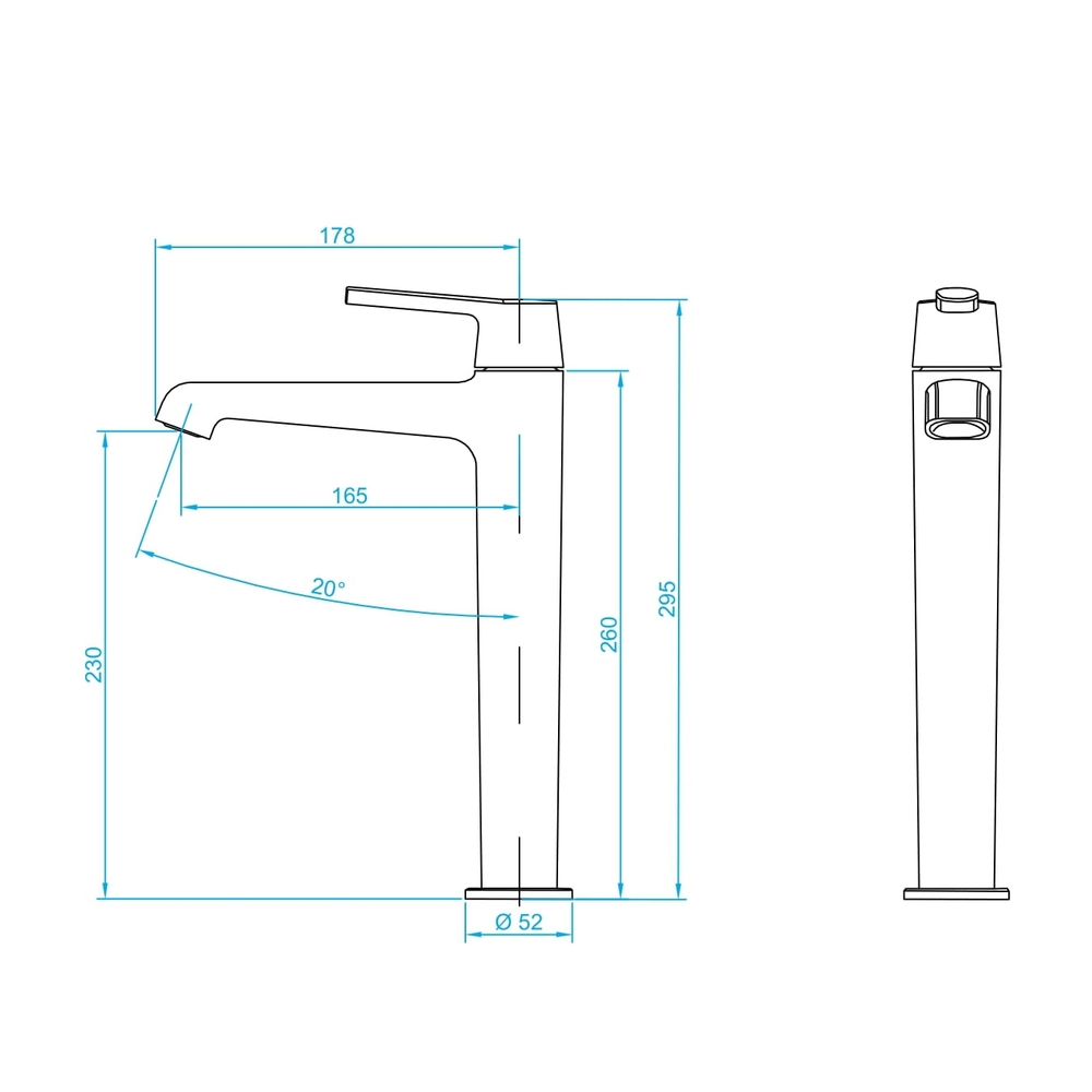 Смеситель для раковины RGW Shower Panels SP-311B черный