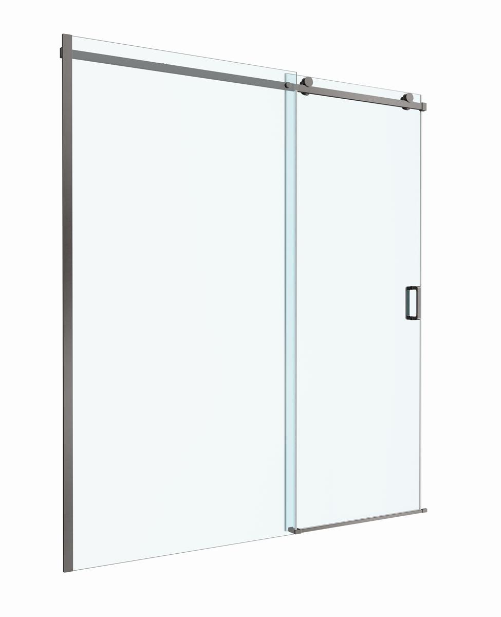 Душевая дверь BelBagno SOFT_CLOSE-2-BF-1-180-C-GM 180x200 прозрачная, оружейная сталь Душевая дверь BelBagno SOFT_CLOSE-2-BF-1-180-C-GM 180x200 прозрачная, оружейная сталь