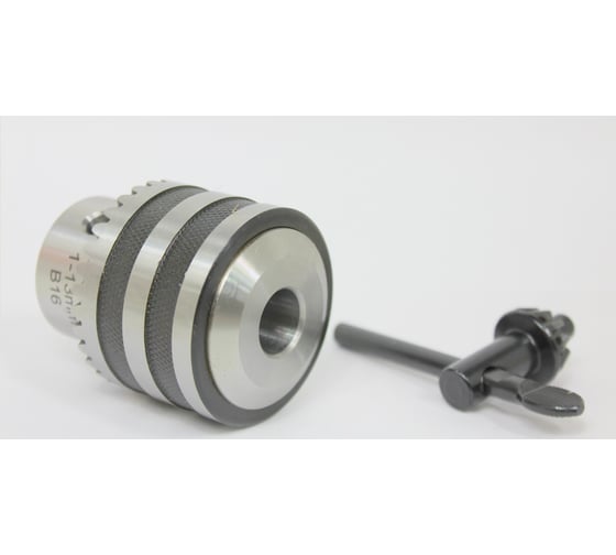 Патрон №19 станочный профи (1-13 мм; B16) с ключом АТАКА 8080420