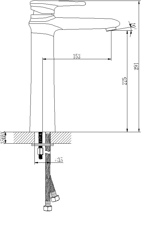 Смеситель для раковины Lemark Status LM4409C