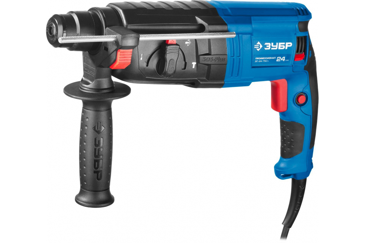 Перфоратор Зубр Профессионал SDS Plus 750 Вт ЗП-24-750 К