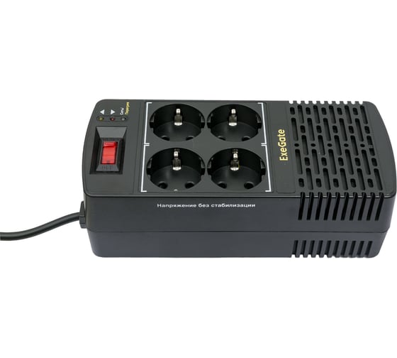 Стабилизатор Exegate Power AD5000-800 800VA/400W, диапазон 150-280В, 4 евророзетки 285938