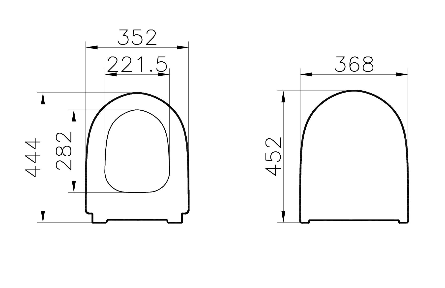 Крышка-сиденье для унитаза VitrA Sento 130-003-009