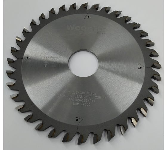Пила подрезная коническая 150x4.3-5.5/3.2х30 мм, Z36 Woodtec ВИ 343326