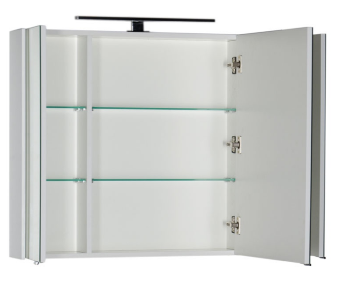 Зеркальный шкаф Aquanet Латина 100 см белый