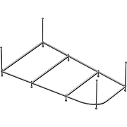 Каркас для ванн Riho Rethink Space 160x75 L/R