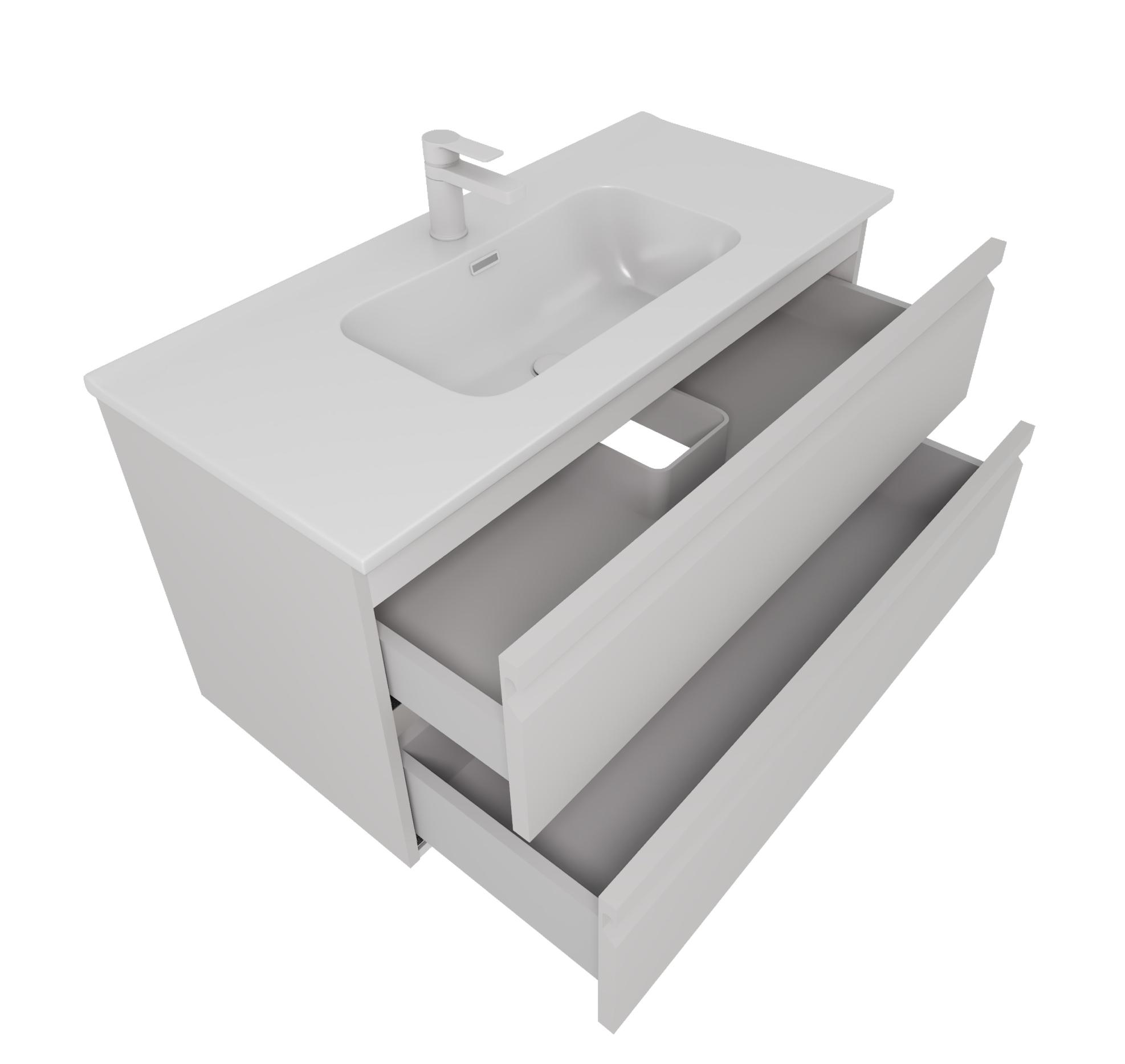 Тумба с раковиной Aquatek Вега 100 см AQ77100