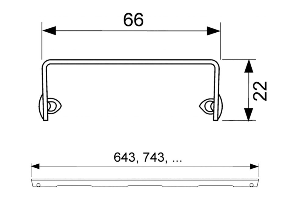 Решетка TECEdrainline basic 600810 80 см сталь, полированная