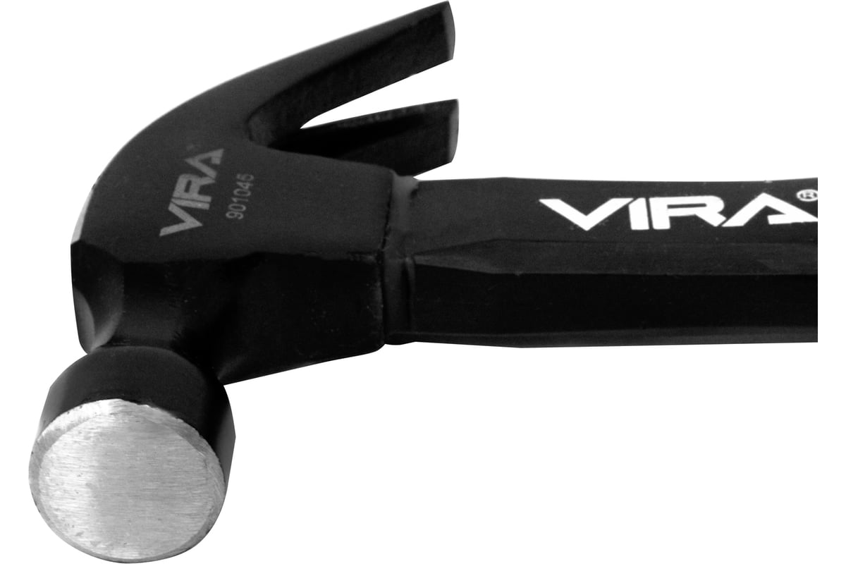 Молоток с гвоздодером 450г с фибергласовой ручкой VIRA 901045