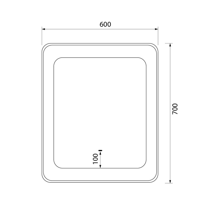 Зеркало Iddis Esper 60x70 см с подсветкой ESP6000i98